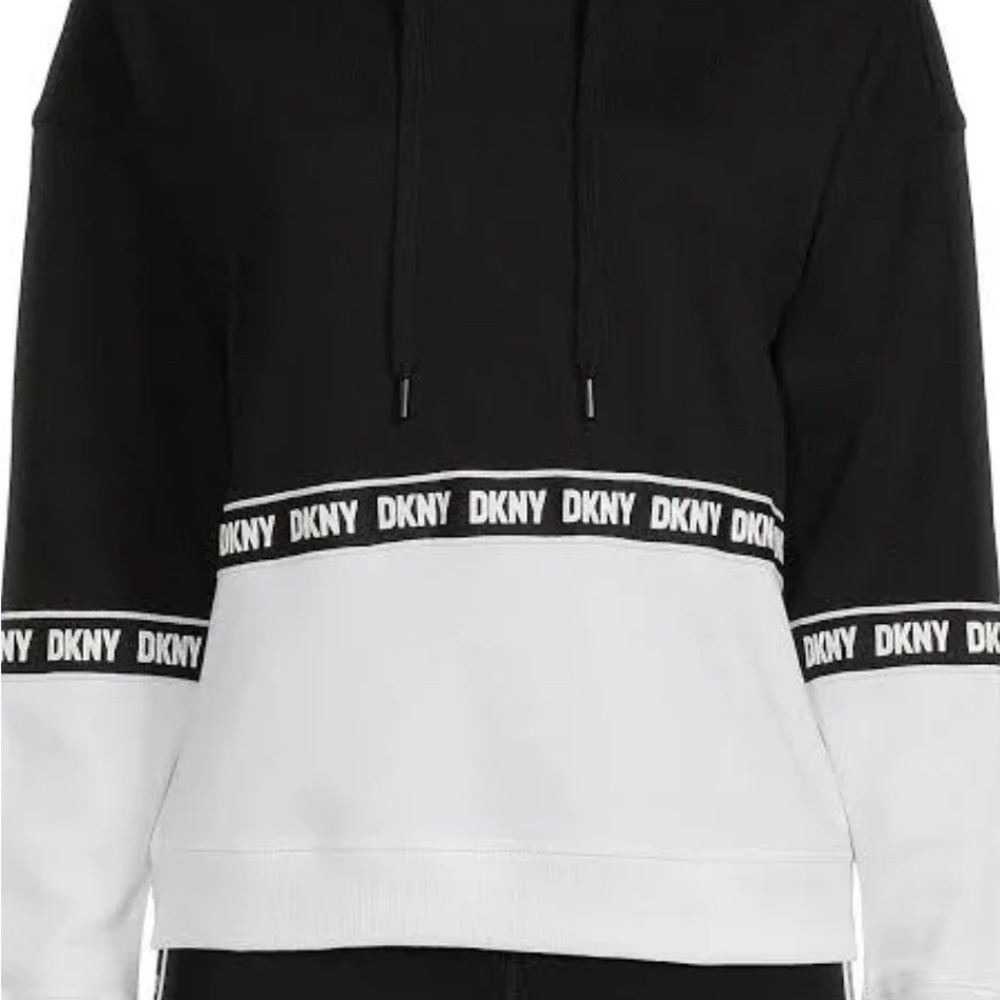 DKNY Two-Tone Black and White Sweatshirt